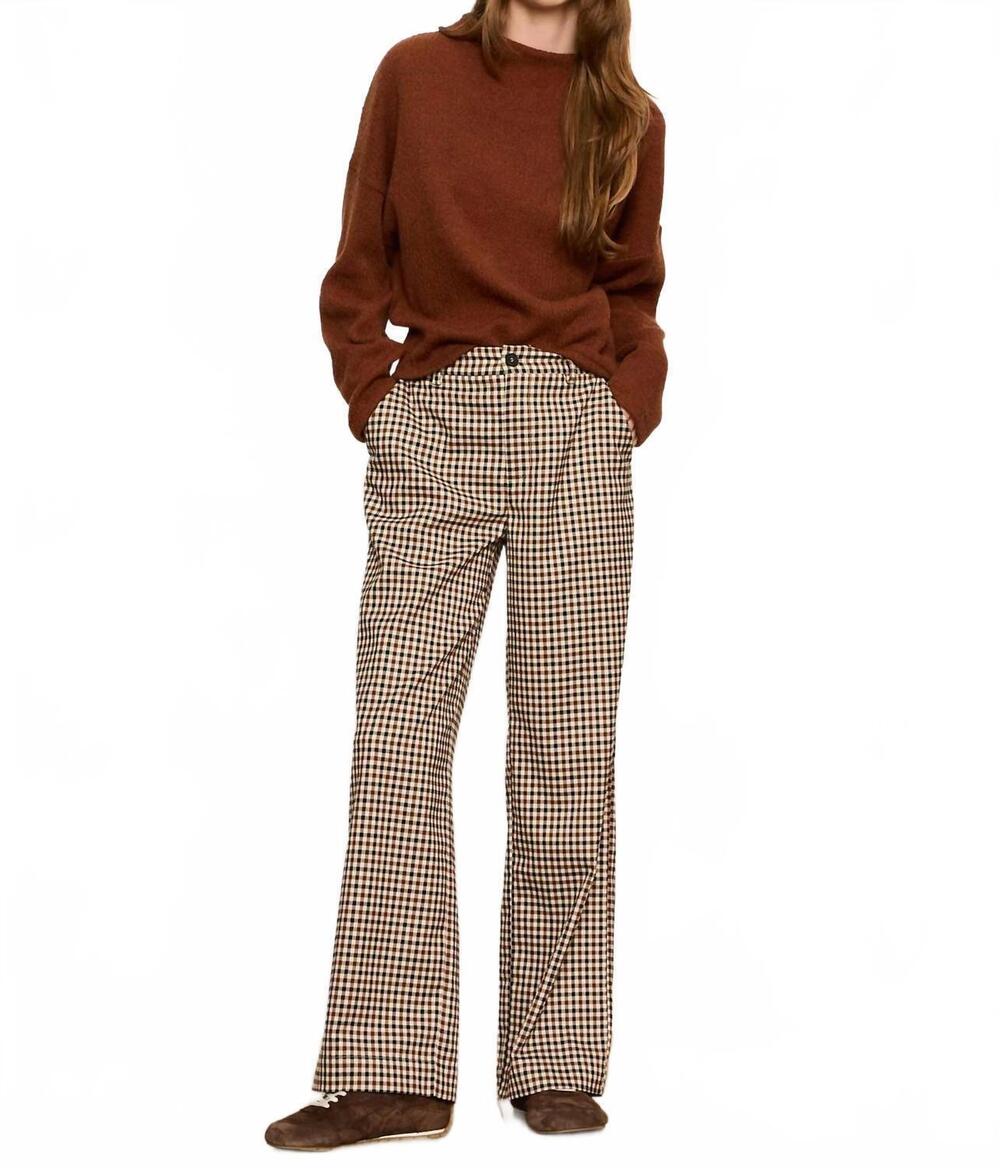 NEW SANCTUARY ribbed doman sweater in burnt cocoa